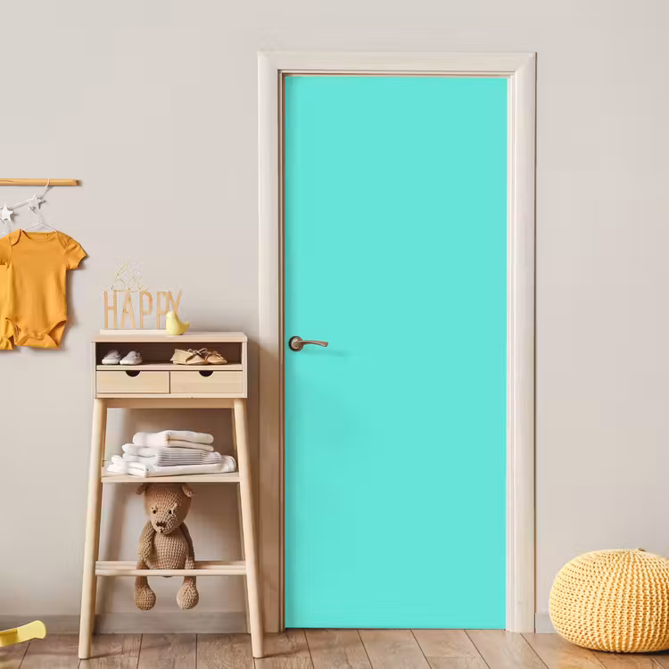 Deursticker - Electric - Cyan - Turkoois — 6