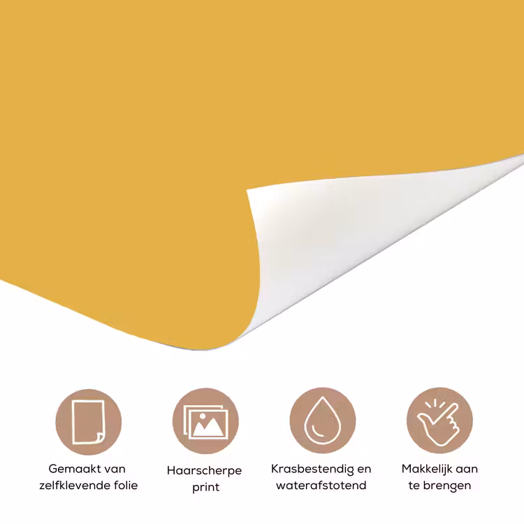 Deursticker - Joyful - Mustard - Geel — 3
