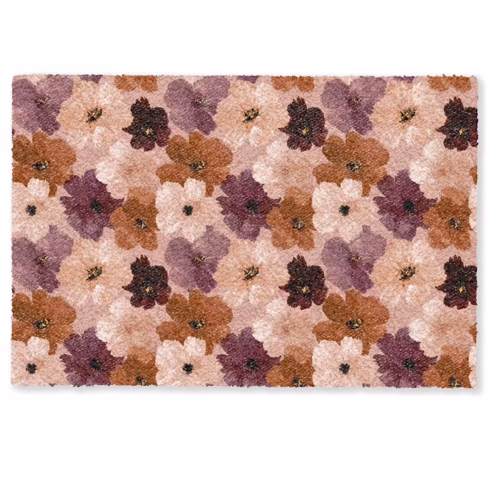 Deurmat - Bloemen - Abstract - Aardetinten — 1