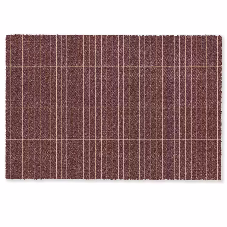 Deurmat - Lijnen - Patroon - Bordeaux — 1