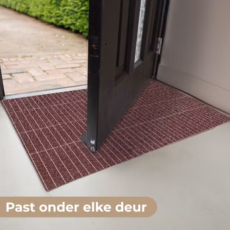 Deurmat - Lijnen - Patroon - Bordeaux — 7