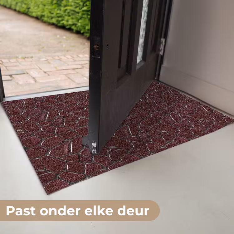 Deurmat - Mozaïek - Tegel - Bordeauxrood — 7