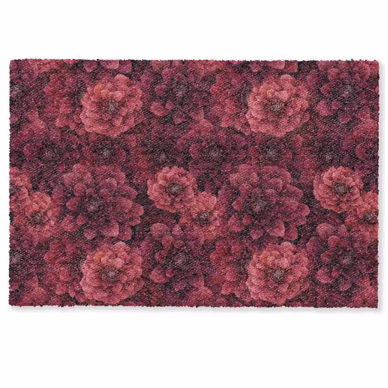 Deurmat - Dahlias - Bloemen - Rood — 1