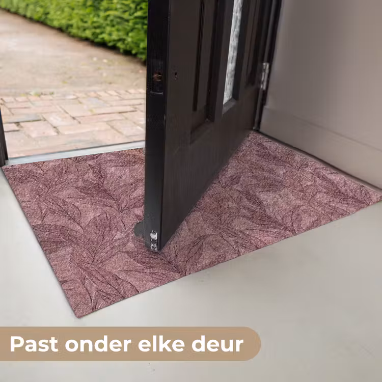 Deurmat - Bladeren - Patroon - Paars — 7