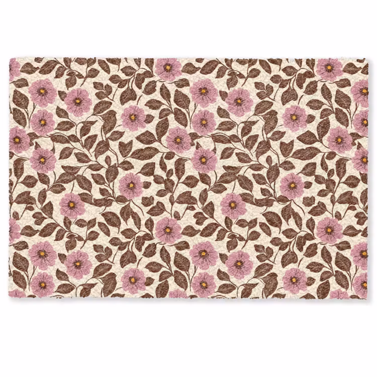 Deurmat - Bloemen - Bladeren - Kleurrijk — 1