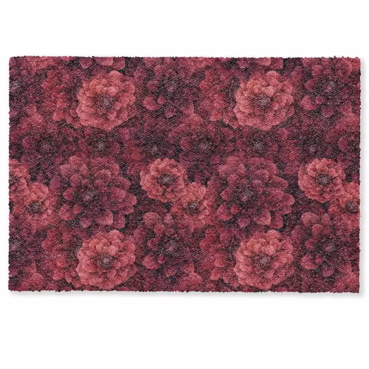 Deurmat - Dahlias - Bloemen - Rood — 1