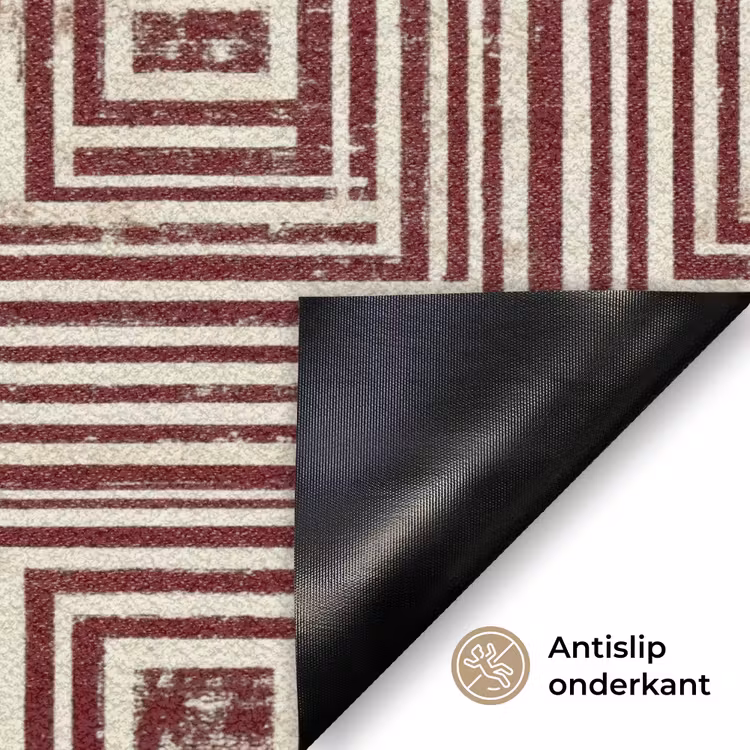 Deurmat - Geometrisch - Patroon - Rood — 6