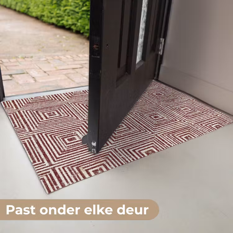 Deurmat - Geometrisch - Patroon - Rood — 7