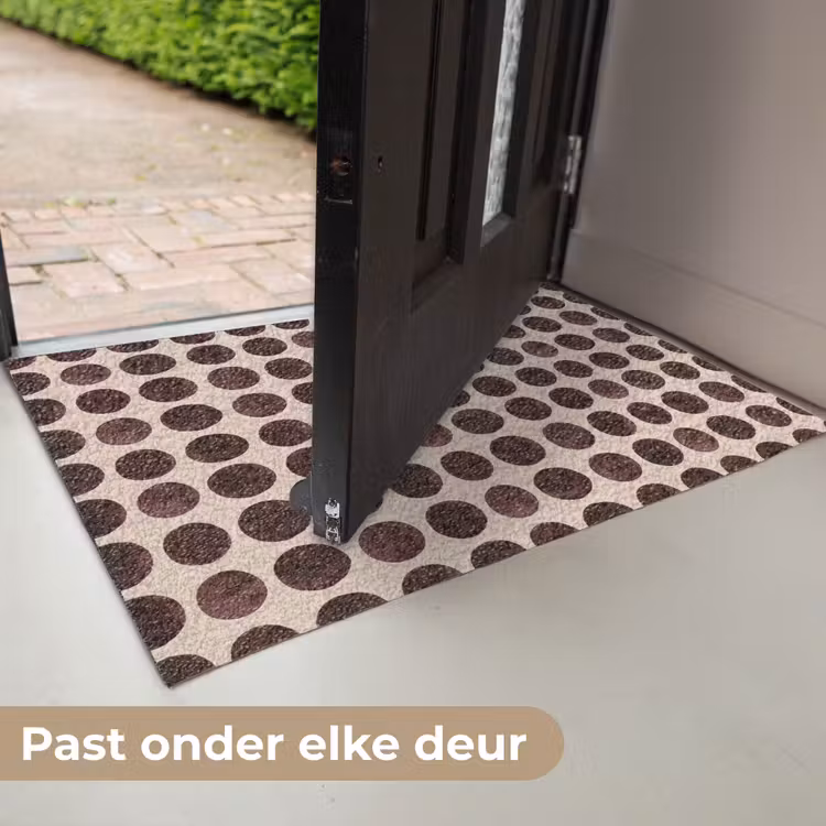 Deurmat - Stippen - Patroon - Bruin — 7
