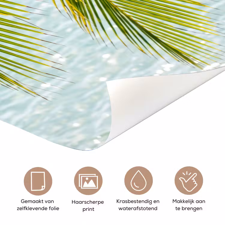 Deursticker - Boom - Bladeren - Water - Tropisch - Groen — 3