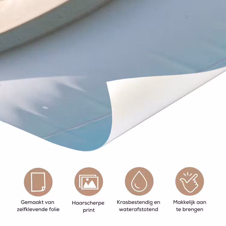 Deursticker - Cocktail - Zwembad - Zomer - Blauw — 3