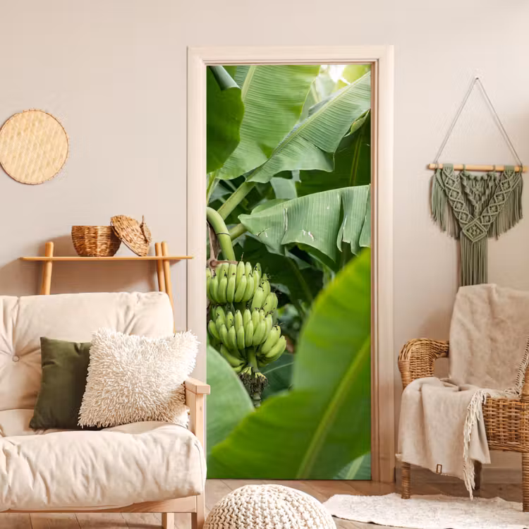 Deursticker - Eten - Bananen - Plantage - Groen — 4