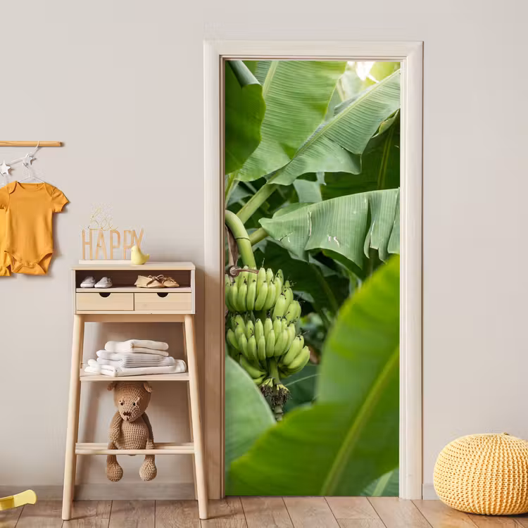 Deursticker - Eten - Bananen - Plantage - Groen — 6