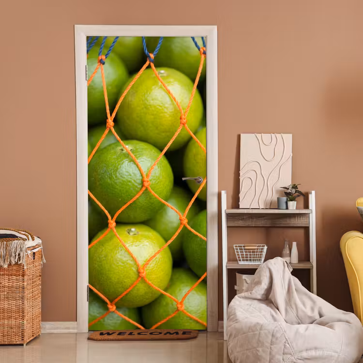 Deursticker - Eten - Net - Groen - Markt — 2