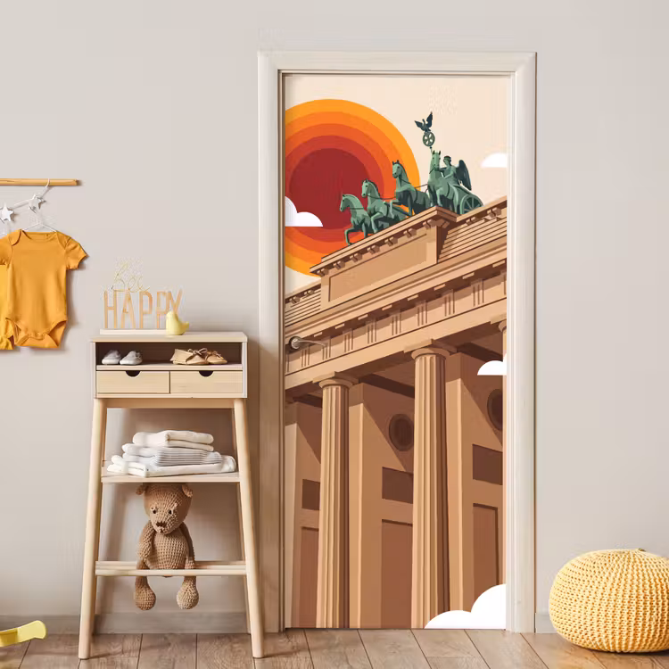 Deursticker - Architectuur - Brandenburg - Berlijn - Zonsondergang - Historisch — 6