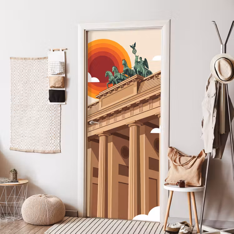 Deursticker - Architectuur - Brandenburg - Berlijn - Zonsondergang - Historisch — 8
