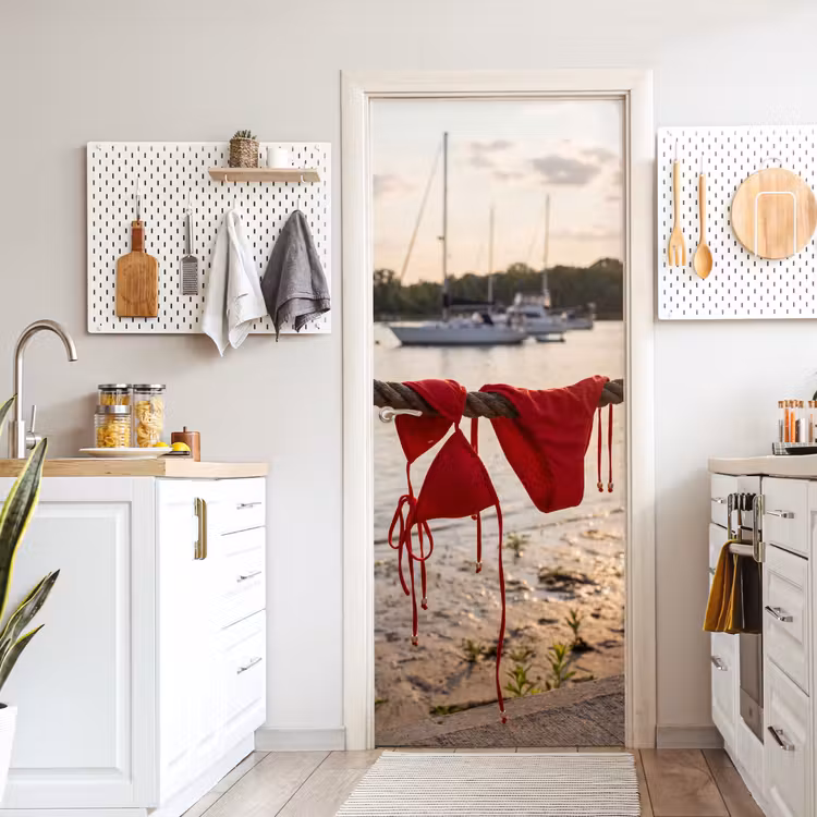 Deursticker - Badkleding - Rood - Zomer - Water - Zonsondergang — 7