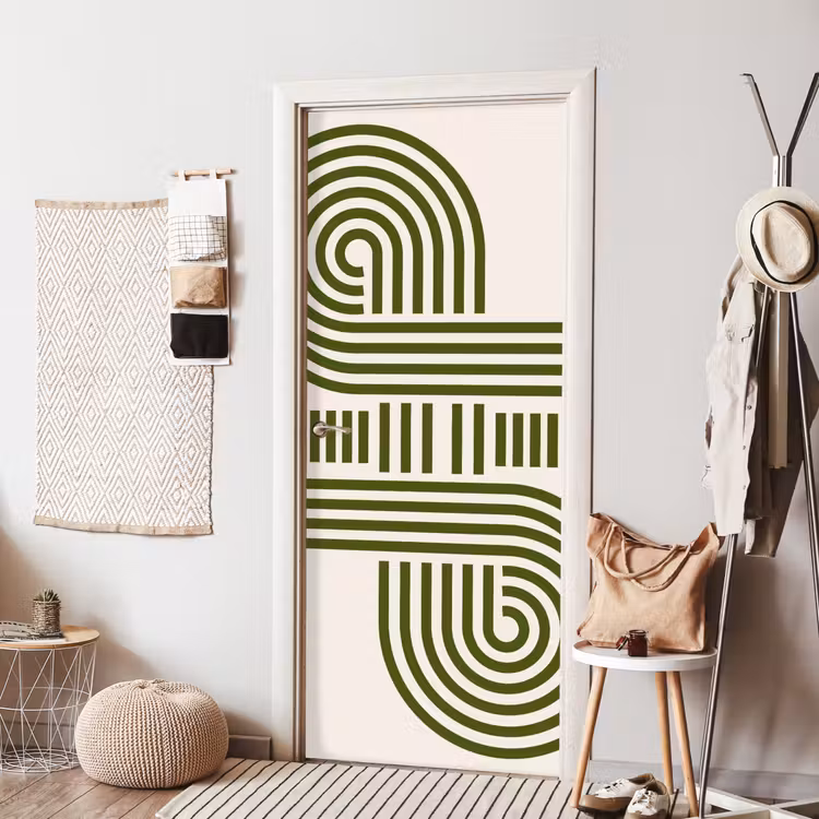Deursticker - Abstract - Vormen - Modern - Groen — 8