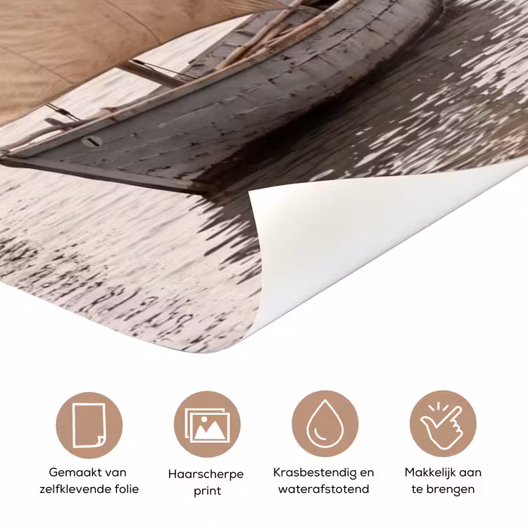 Deursticker - Boot - Zeil - Water - Tropisch - Natuur — 3