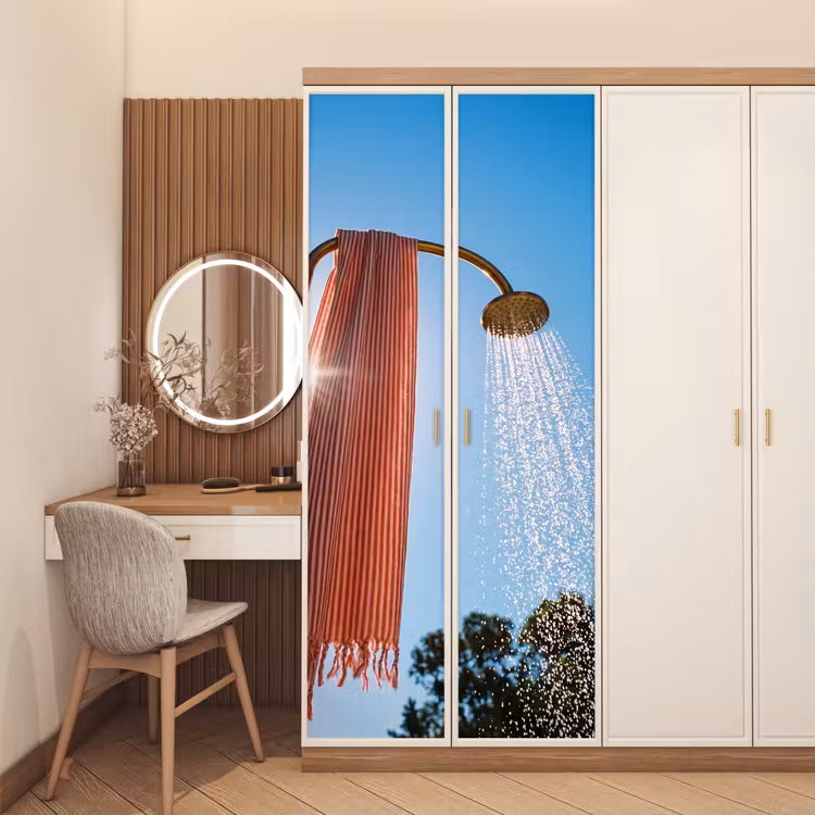 Deursticker - Douche - Water - Zomer - Blauw — 5