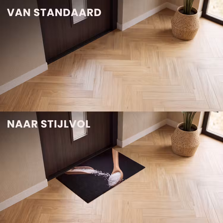 Deurmat - Eten - Zout - Hout — 3