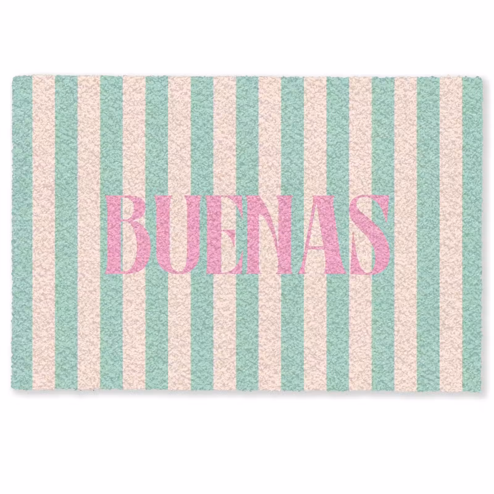 Deurmat - Roze - Groen - Strepen - Buenas — 1
