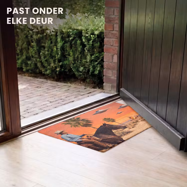 Deurmat - Cowboy - Paard - Woestijn — 7