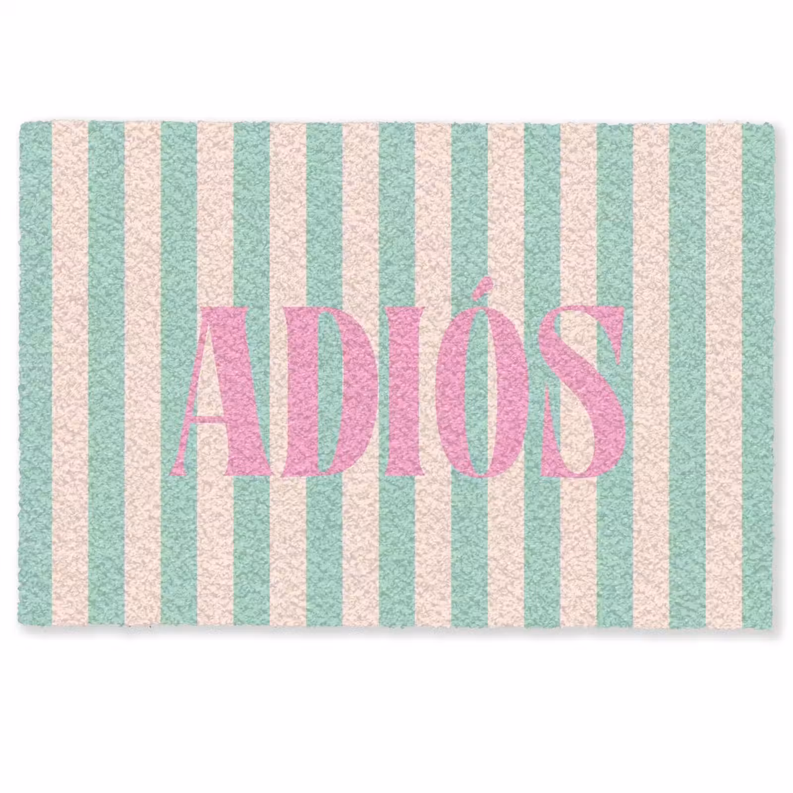Deurmat - Groen - Strepen - Roze - Adiós — 1
