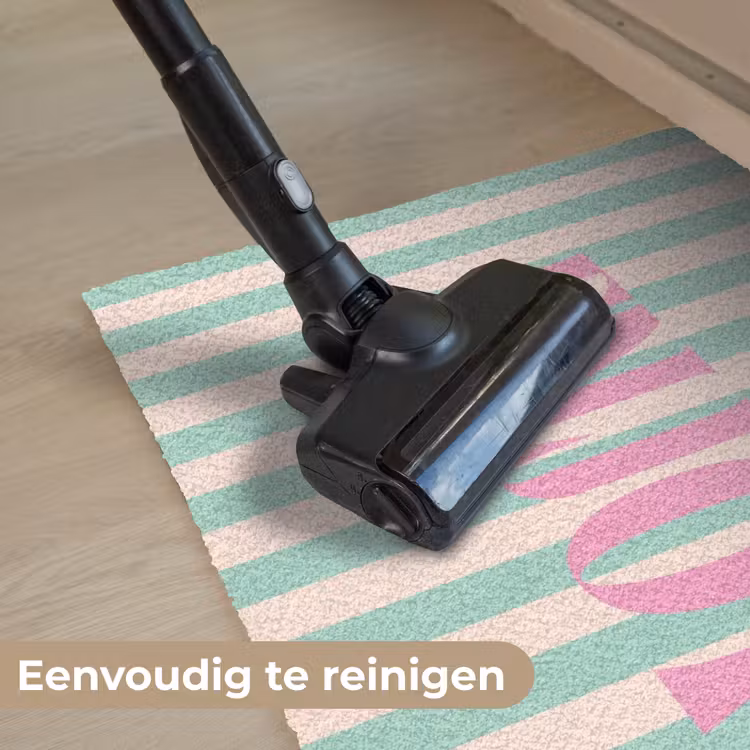 Deurmat - Roze - Groen - Strepen - Enjoy — 9