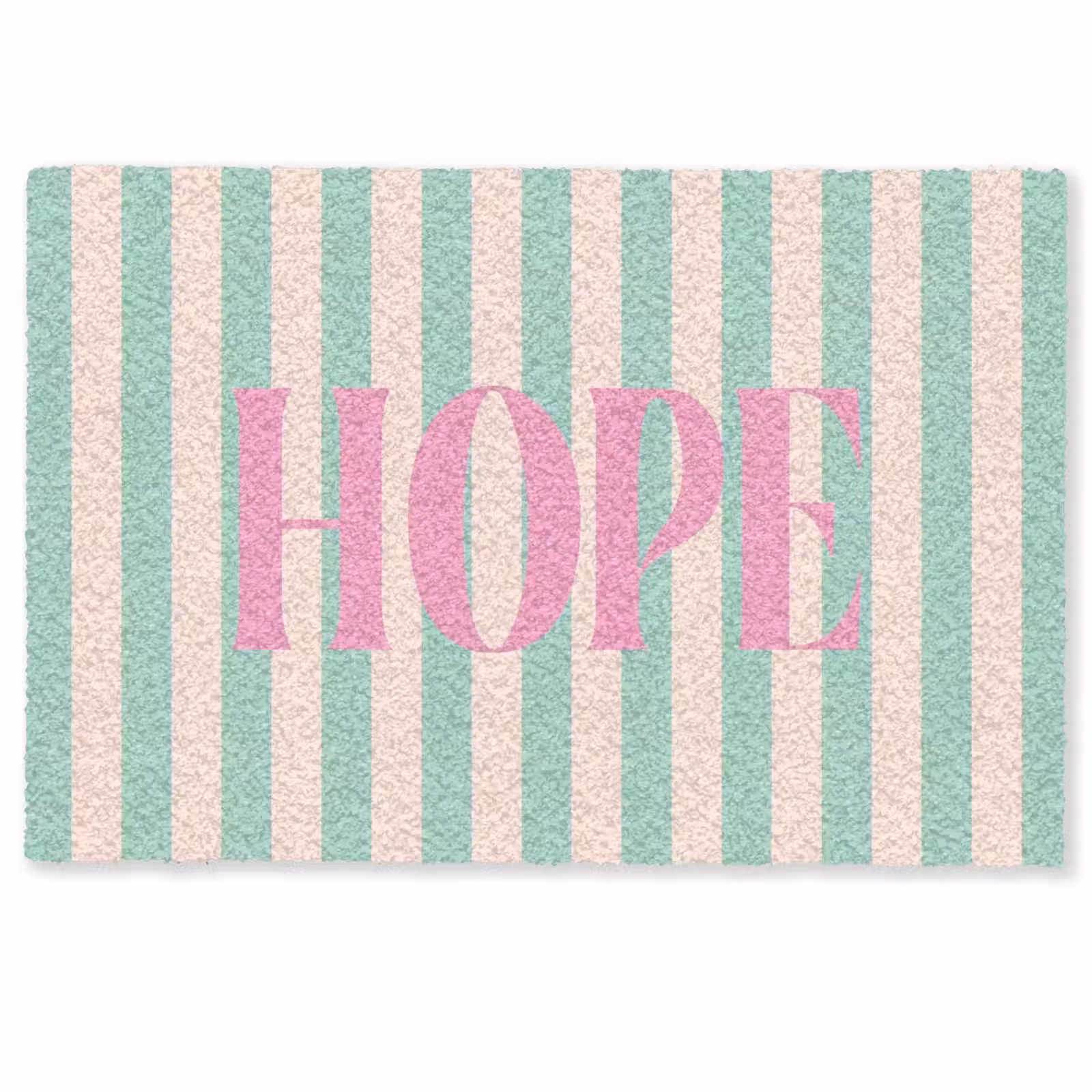 Deurmat - Roze - Groen - Strepen - Hope — 1