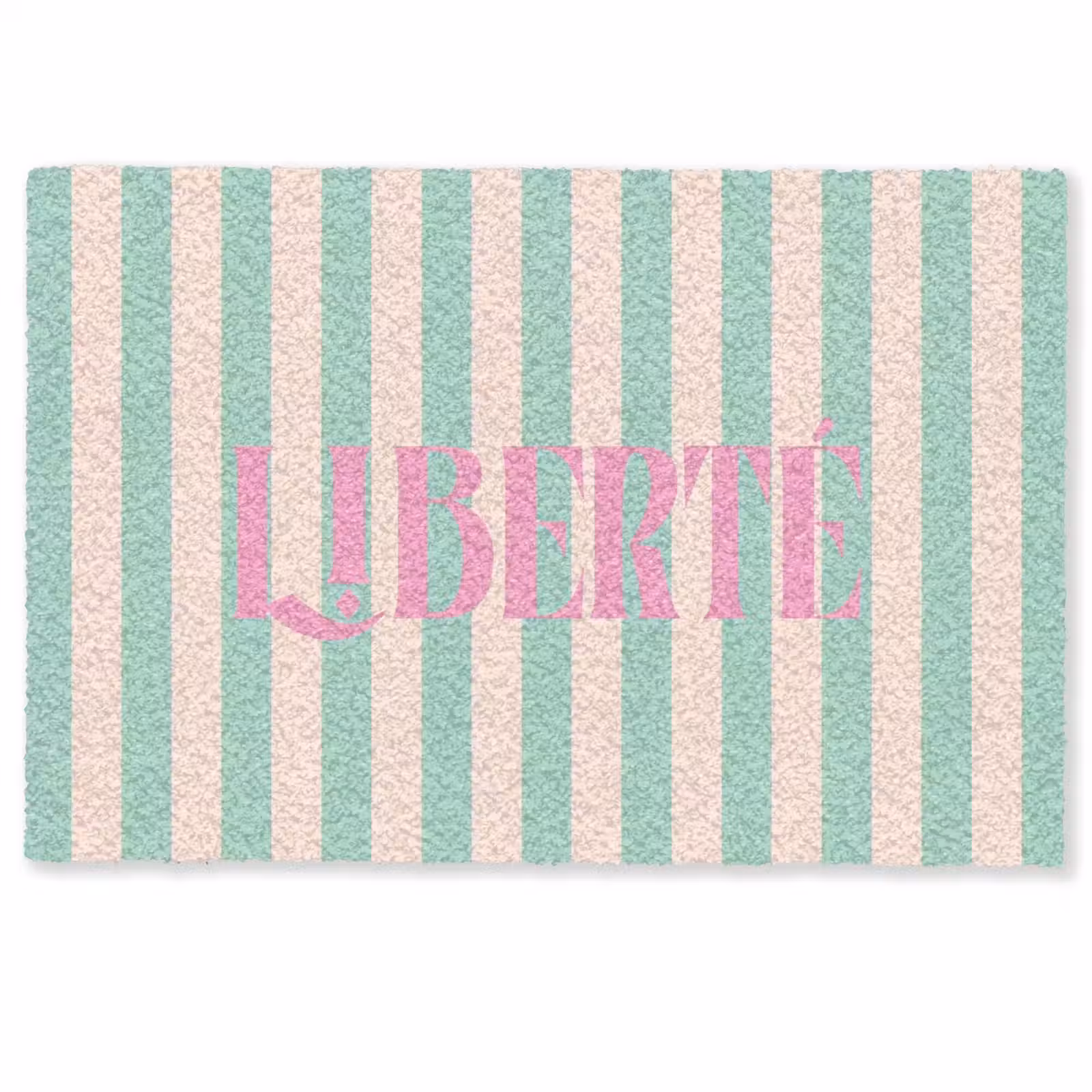 Deurmat - Roze - Groen - Strepen - Liberté — 1