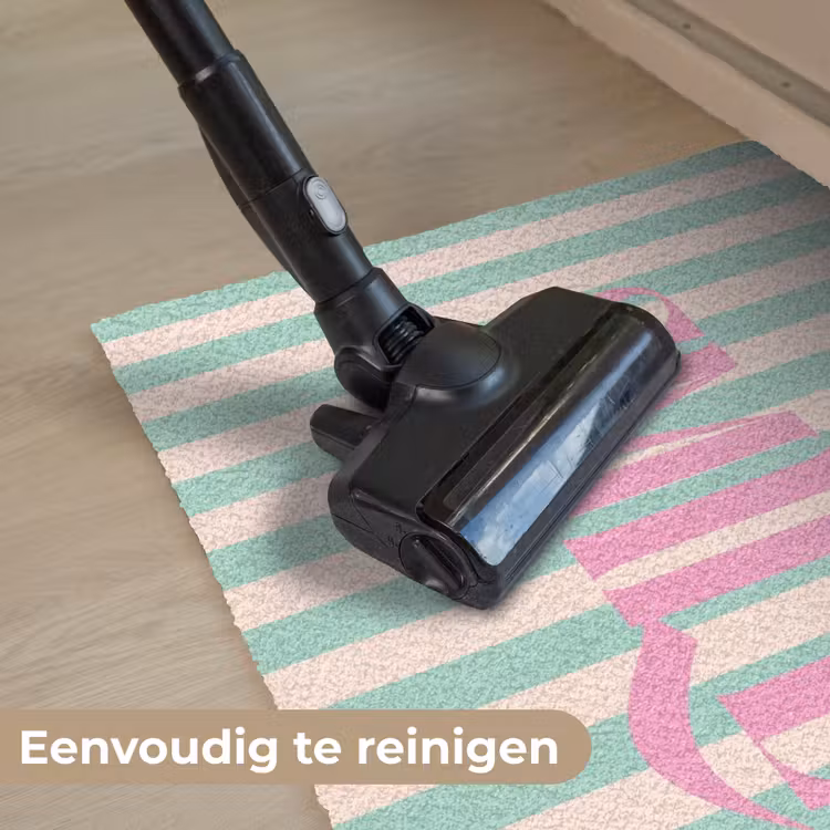 Deurmat - Roze - Groen - Strepen - Smile — 9