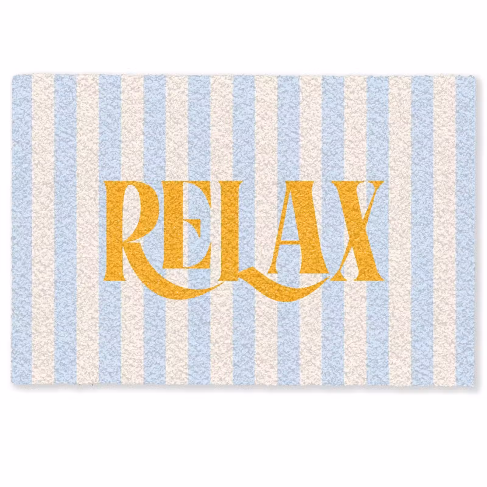 Deurmat - Oranje - Blauw - Strepen - Relax — 1