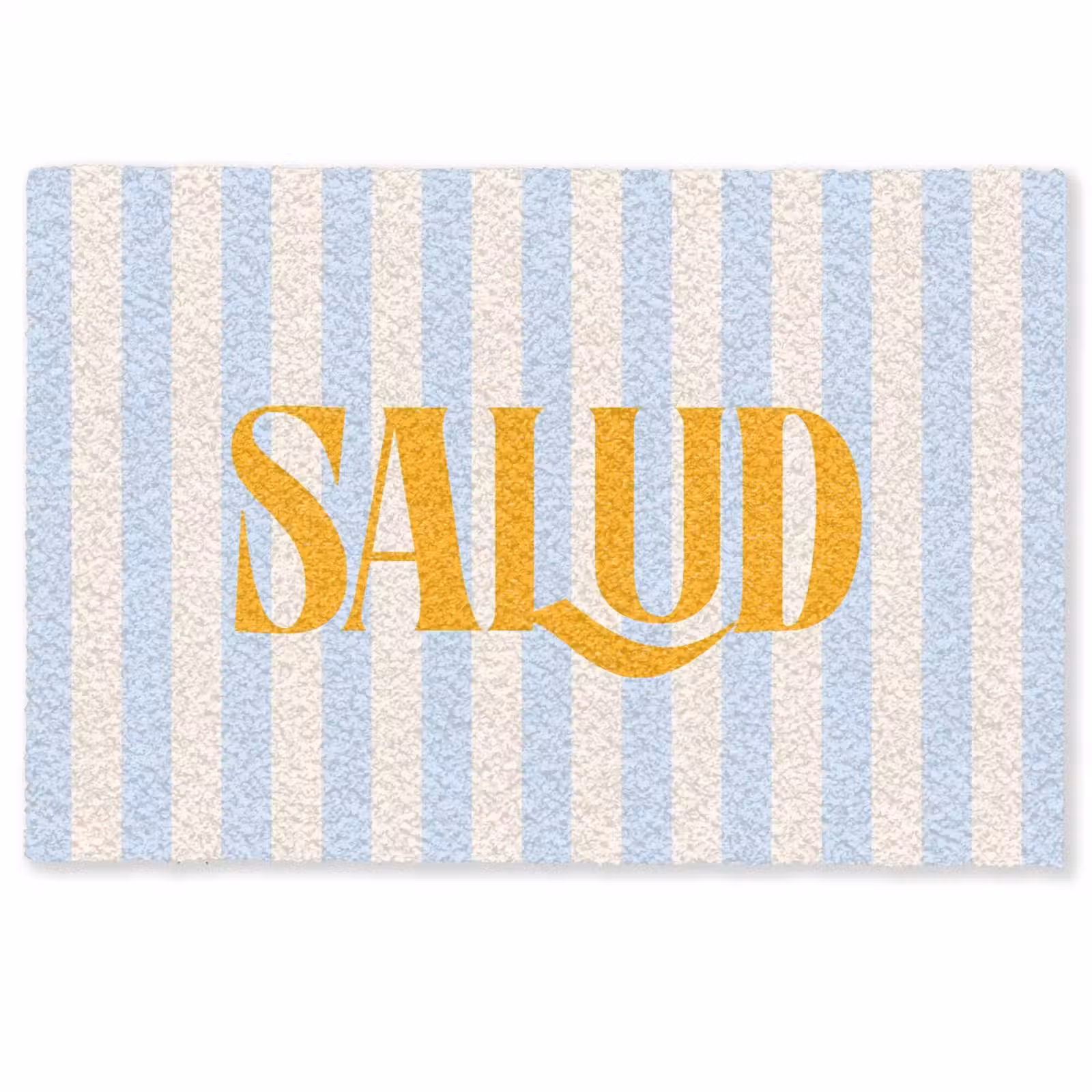 Deurmat - Oranje - Blauw - Strepen - Salud — 1