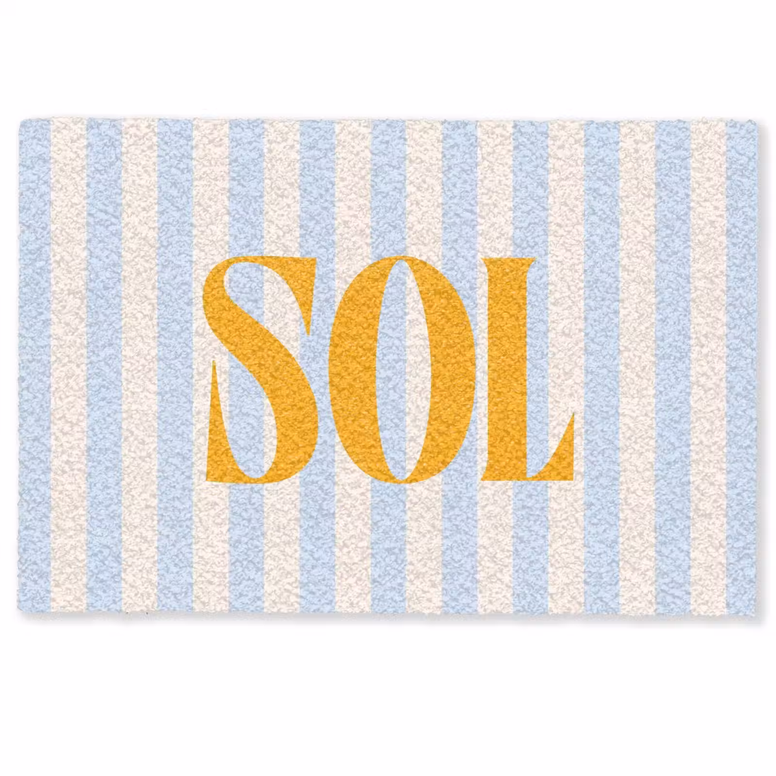 Deurmat - Oranje - Blauw - Strepen - Sol — 1