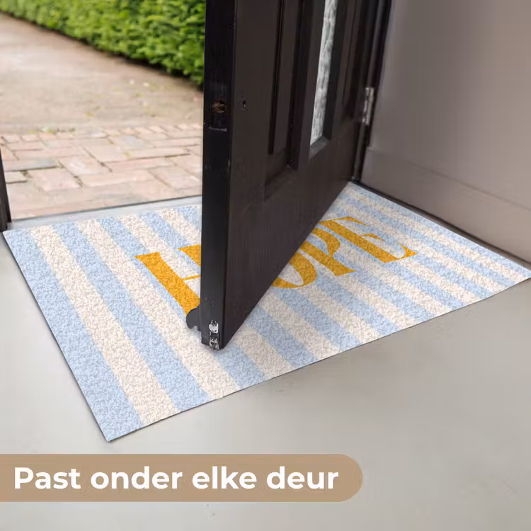 Deurmat - Oranje - Blauw - Strepen - Hope — 7