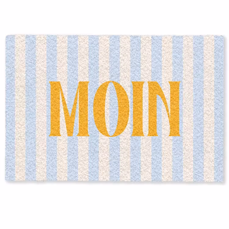 Deurmat - Oranje - Blauw - Strepen - Moin — 1