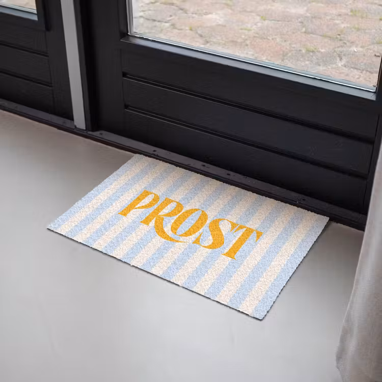 Deurmat - Oranje - Blauw - Strepen - Prost — 2