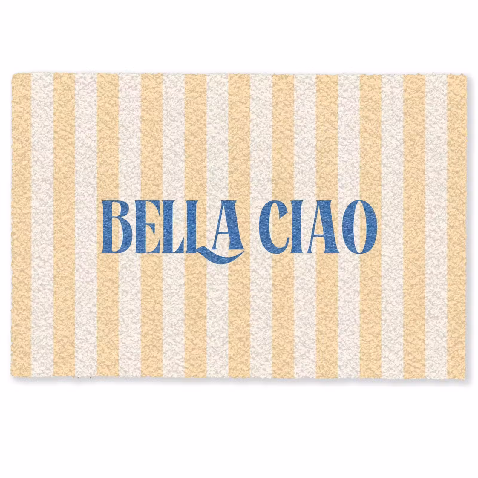 Deurmat - Blauw - Geel - Strepen - Bella Ciao — 1