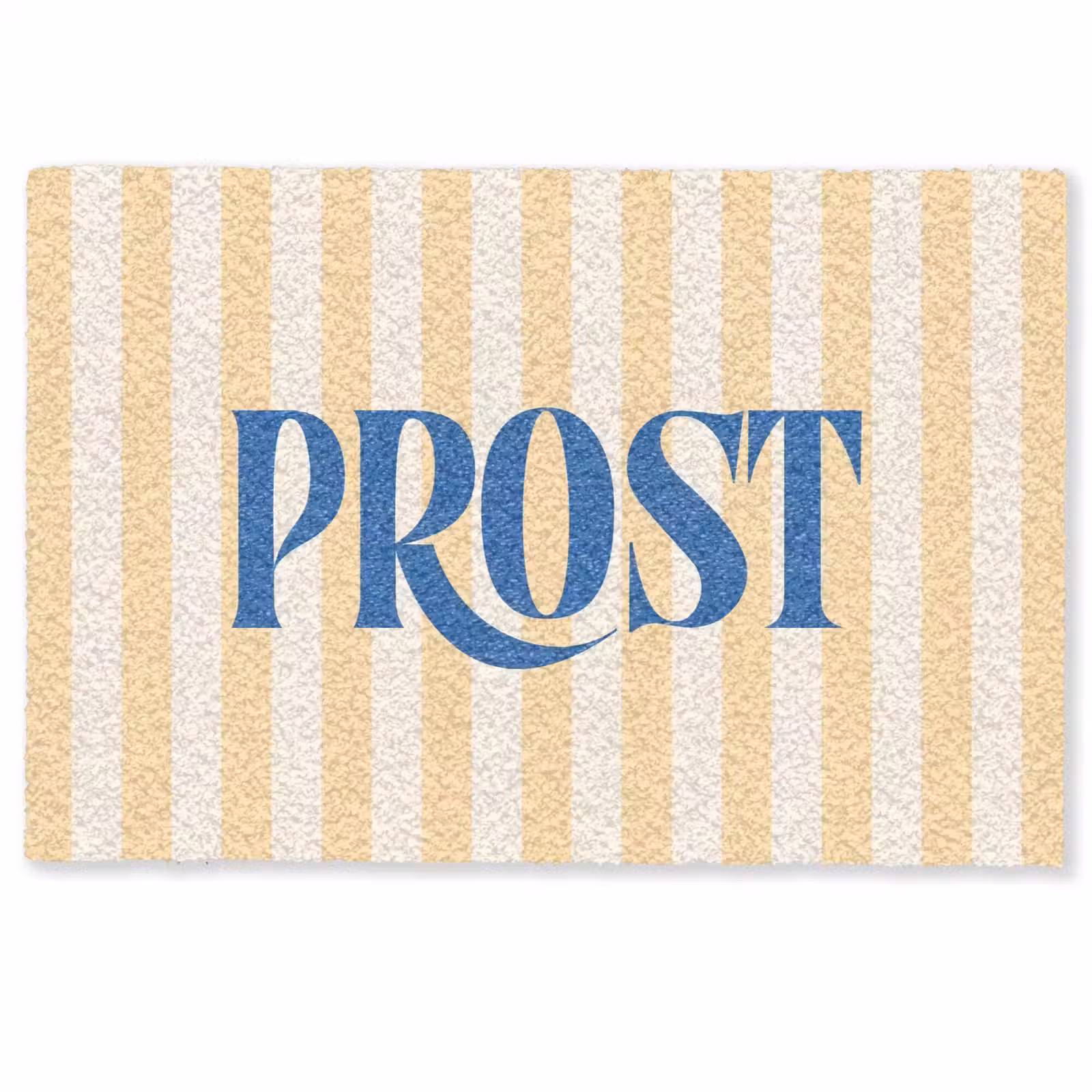 Deurmat - Blauw - Geel - Strepen - Prost — 1