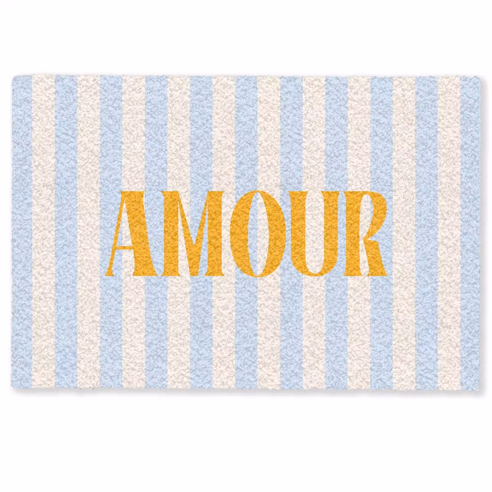 Deurmat - Oranje - Blauw - Strepen - Amour — 1