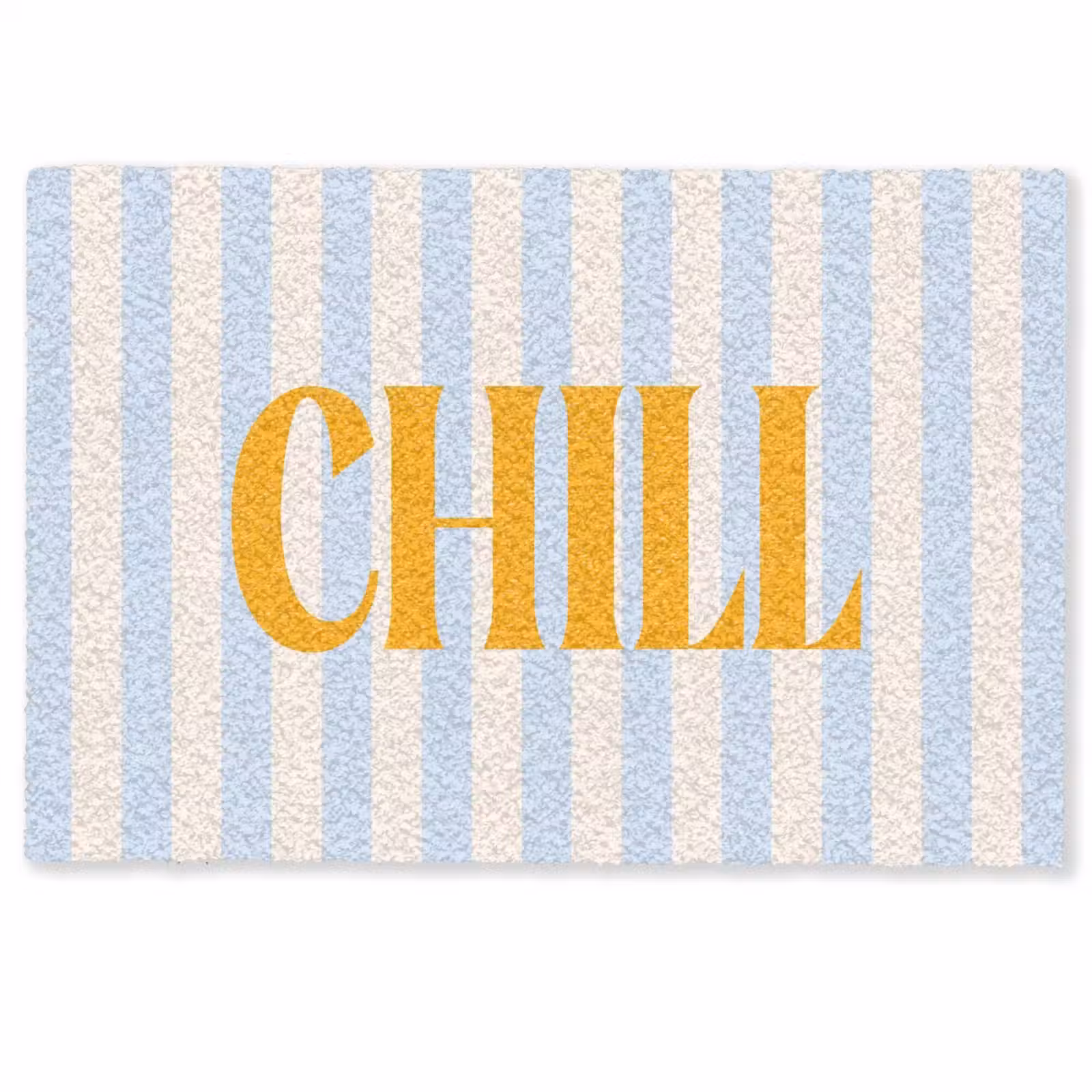 Deurmat - Oranje - Blauw - Strepen - Chill — 1