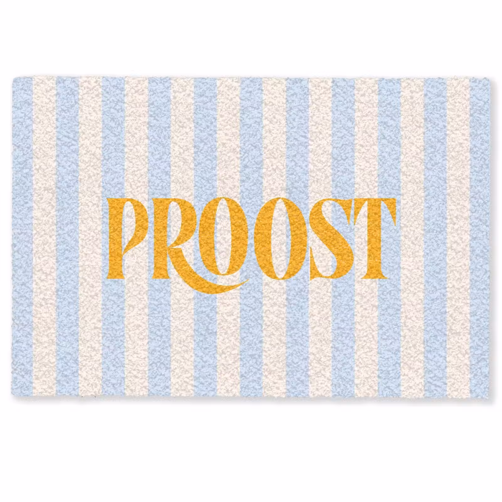 Deurmat - Oranje - Blauw - Strepen - Proost — 1