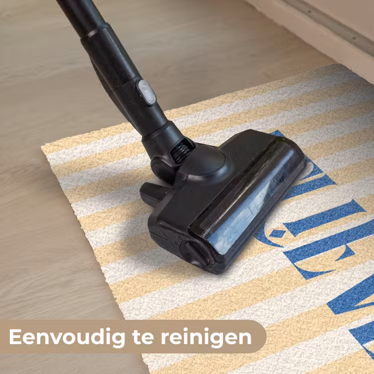 Deurmat - Blauw - Geel - Strepen - Believe — 9