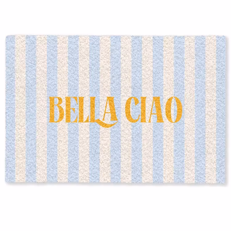 Deurmat - Oranje - Blauw - Strepen - Bella ciao — 1
