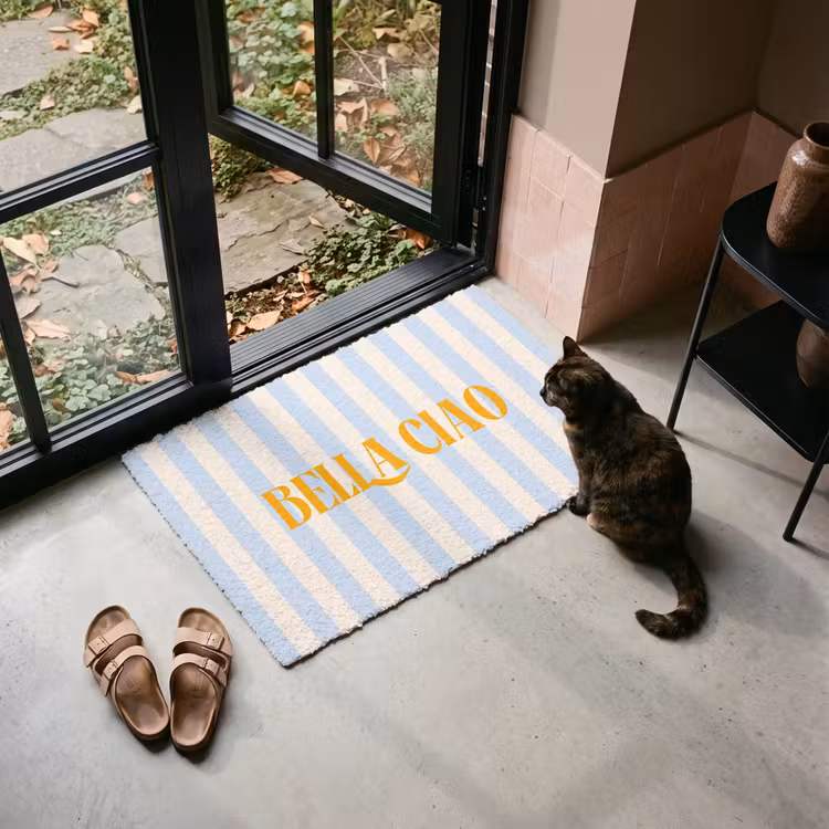 Deurmat - Oranje - Blauw - Strepen - Bella ciao — 2