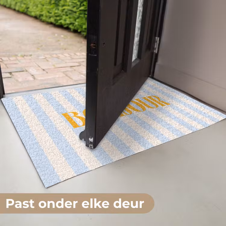 Deurmat - Oranje - Blauw - Strepen - Bonjour — 7