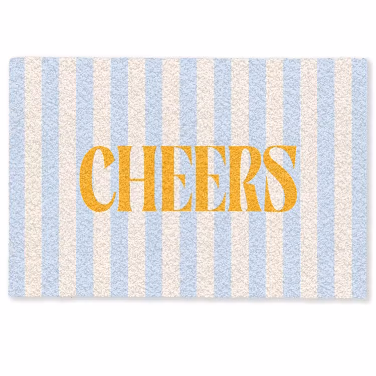 Deurmat - Oranje - Blauw - Strepen - Cheers — 1