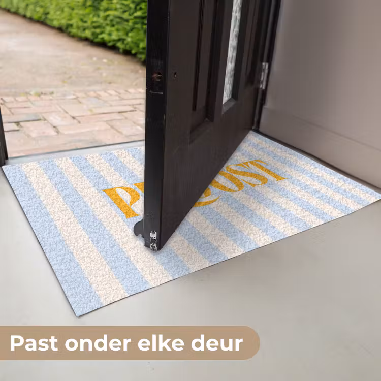 Deurmat - Oranje - Blauw - Strepen - Proost — 7