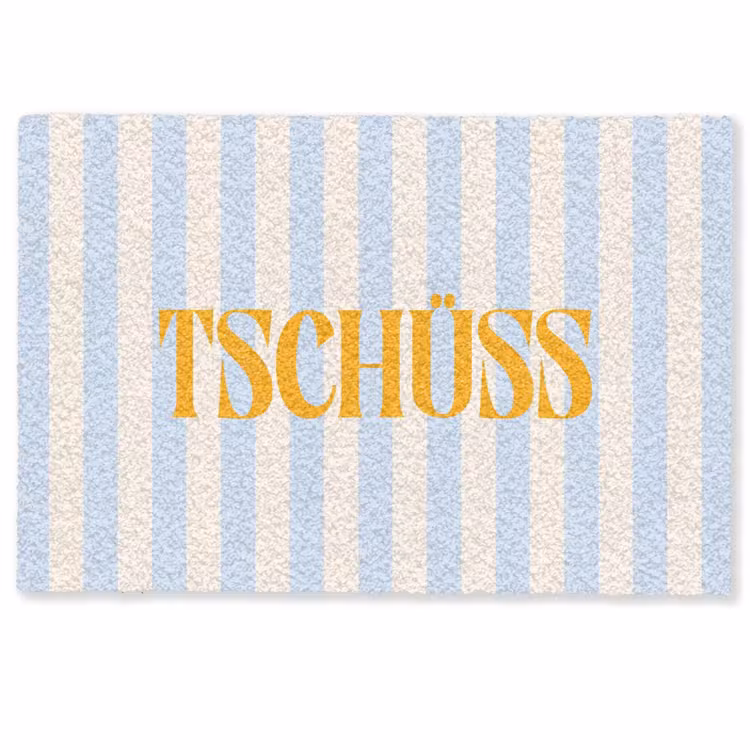 Deurmat - Oranje - Blauw - Strepen - Tschüss — 1